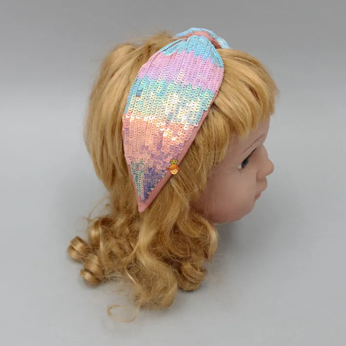 Discount Colour Block Sequined Knot Hair Band Hair Accessories | Hair Bands