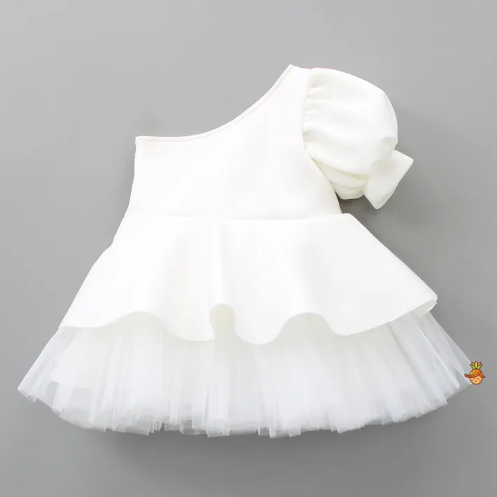 Discount Colourful Flowers Adorned One Shoulder Dress Dresses & Sets | Dresses