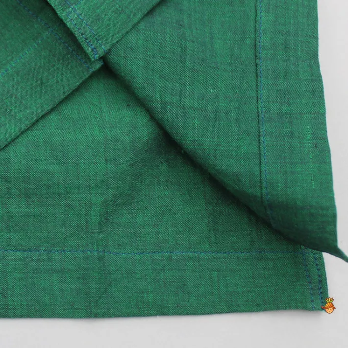 Clearance Contrasting Pocket Square Detail Green Shirt BOY Shirts & Tees