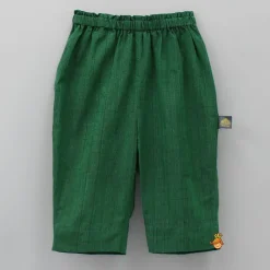 Online Contrasting Pocket Square Detail Green Short Kurta And Pyjama BOY Indian Ethnic Wear | Ethnic Sets