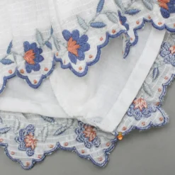 Outlet Cotton Top With Knot-Detailed Neckline And Ikat Printed Lehenga Ethnic Wear | Lehengas & Ghagras