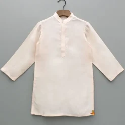 Online Cream Kurta With Embroidered Jacket And Pyjama BOY Indian Ethnic Wear | Ethnic Sets