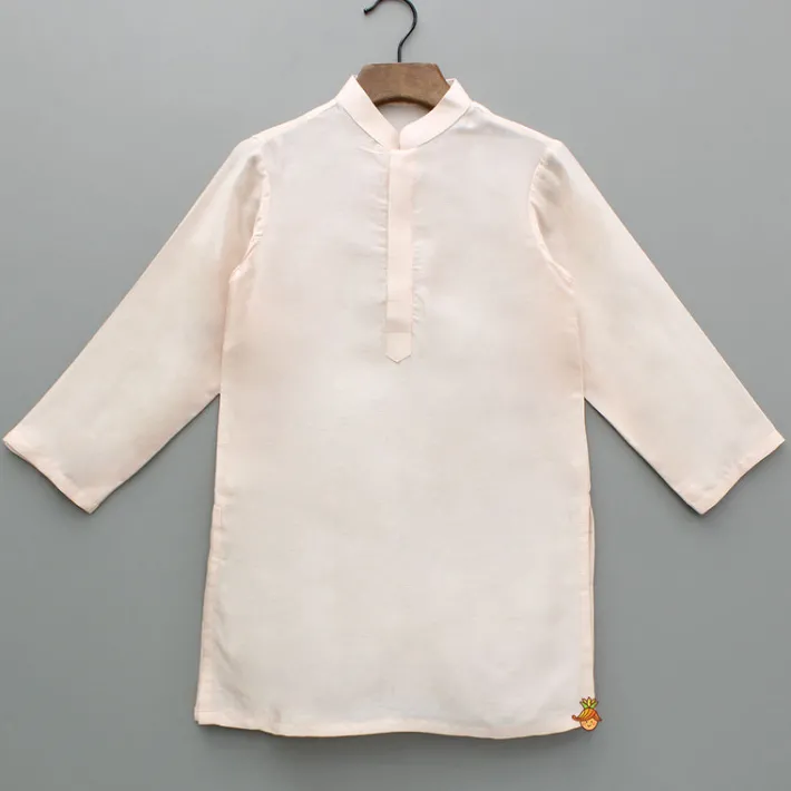 Online Cream Kurta With Embroidered Jacket And Pyjama BOY Indian Ethnic Wear | Ethnic Sets