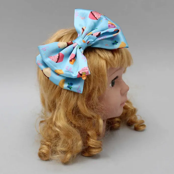 Sale Cup Cakes Printed Bowie Hair Clip Hair Accessories | Hair Clips