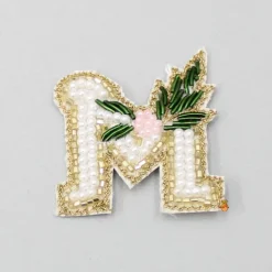 Clearance Cut Dana And Pearls Embellished M Alphabet Hair Clip Hair Accessories | Hair Clips