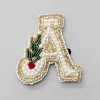 Sale Cut Dana And Pearls Embellished A Alphabet Hair Clip Hair Accessories | Hair Clips