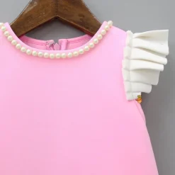 Discount Cute Candy Embroidered Baby Pink Dress With Matching Head Band Dresses & Sets | Dresses