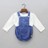 Fashion Cute Dungaree Style Bodysuit Set BOY Baby Essentials | Baby Essentials