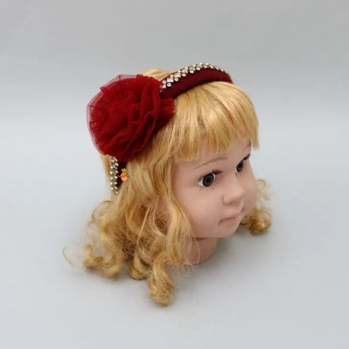 Clearance Cute Floral Maroon Hair Band Hair Accessories | Hair Bands