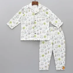 Discount Cute Owl Printed Sleepwear BOY Sleep Wear | Sleepwear