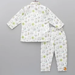 Discount Cute Owl Printed Sleepwear BOY Sleep Wear | Sleepwear