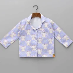 Outlet Cute Printed Lilac Sleepwear Sleepwear