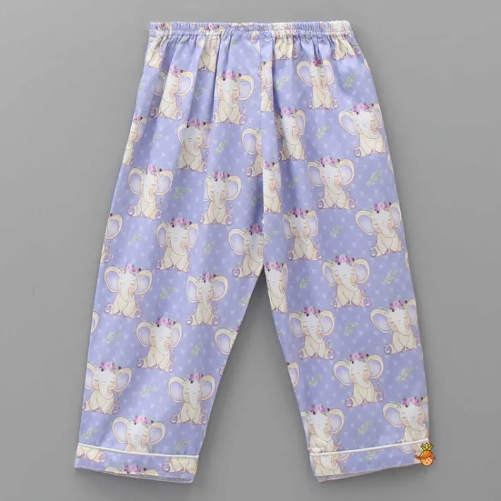 Outlet Cute Printed Lilac Sleepwear Sleepwear