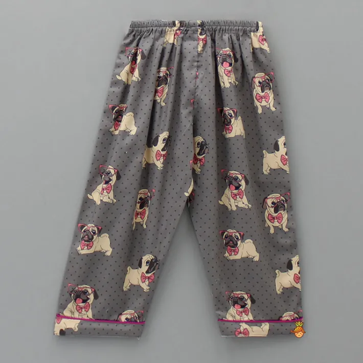 Online Cute Pug Printed Sleepwear Sleepwear