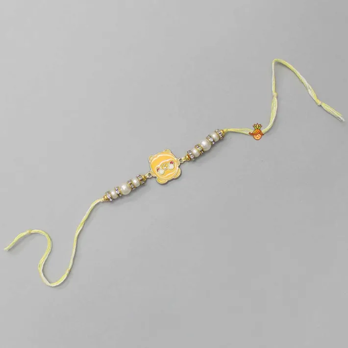 Online Cute Yellow Metal Rakhi BOY Rakhis | Rakhis