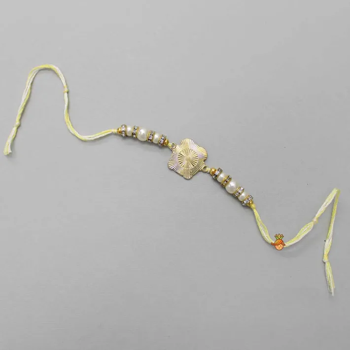 Online Cute Yellow Metal Rakhi BOY Rakhis | Rakhis