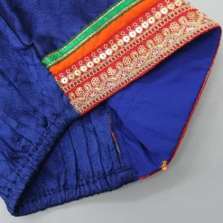 Online Dark Blue Top And Orange Dhoti Ethnic Wear | Dhotis & Patialas