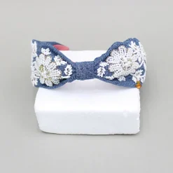 Hot Denim Pearly Embellished Hair Band Hair Accessories | Hair Bands