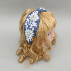 Hot Denim Pearly Embellished Hair Band Hair Accessories | Hair Bands