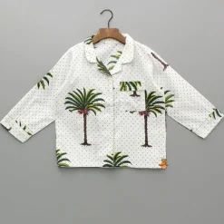 Sale Dot Printed Notch Collar Sleepwear BOY Sleep Wear | Sleepwear