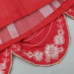 Clearance Dual Back Knot Detail Red Top And Tassels Enhanced Lehenga Ethnic Wear | Lehengas & Ghagras