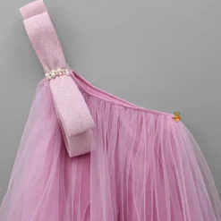 Online Dual Bow Enhanced Pink One Shoulder Dress Dresses & Sets | Dresses