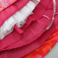 Online Dual Tone Brocade Embroidered Top And Lehenga Ethnic Wear | Lehengas & Ghagras