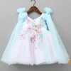 Outlet Dual Tone Butterflies And Flowers Embellished Dress Dresses & Sets | Dresses