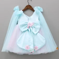 Outlet Dual Tone Butterflies And Flowers Embellished Dress Dresses & Sets | Dresses