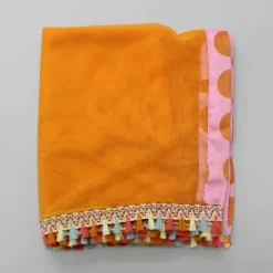 Clearance Dual Tone Dot-Printed Top and Lehenga With Net Dupatta Ethnic Wear | Lehengas & Ghagras