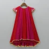 Clearance Dual Tone Embroidered Cap Sleeves Kurti Ethnic Wear | Kurtis & Jumpsuits