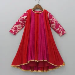 Best Dual Tone Embroidered Sleeves Kurti Ethnic Wear | Kurtis & Jumpsuits