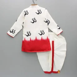 Fashion Dual Tone Printed Kurta And Dhoti BOY Indian Ethnic Wear | Ethnic Sets