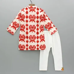 Online Dual Toned Printed Kurta And Pyjama BOY Indian Ethnic Wear | Ethnic Sets