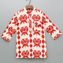 Online Dual Toned Printed Kurta And Pyjama BOY Indian Ethnic Wear | Ethnic Sets
