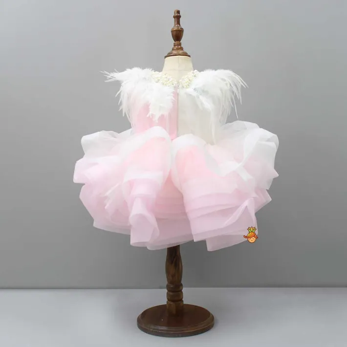 Hot Dual-Colour Princess Net Flared Dress Dresses & Sets | Dresses