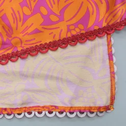 Discount Dual-Colour Top And Stylish Dhoti Skirt With Matching Cape And Hairband Ethnic Wear | Dhotis & Patialas