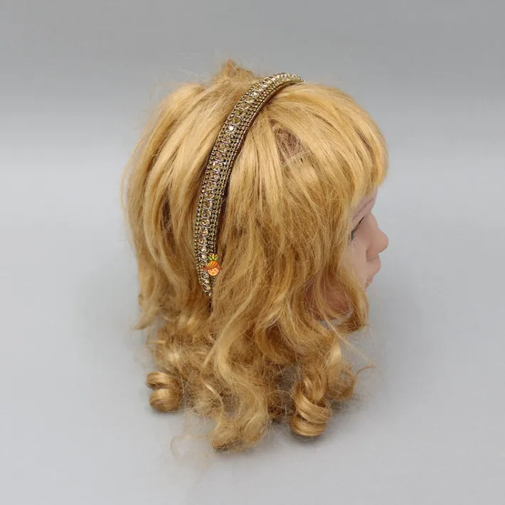 Discount Elegant Artificial Stone Embroidered Hairband Hair Accessories | Hair Bands