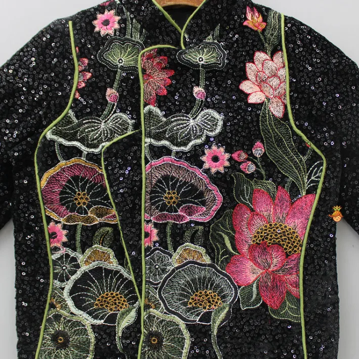 Sale Elegant Black Sequined Blazer BOY Formal Wear