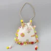 Fashion Elegant Embroidered Fringed Potli Bag Bags