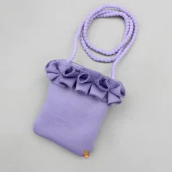 Best Elegant Lavender Ruffle Dress With Matching Sling Bag Dresses & Sets | Dresses