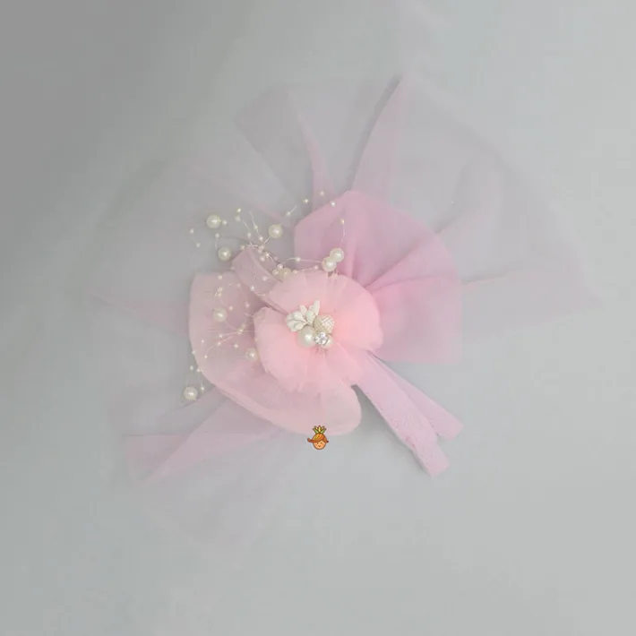 Online Elegant Pink Floral Hair Clip Hair Accessories | Hair Clips