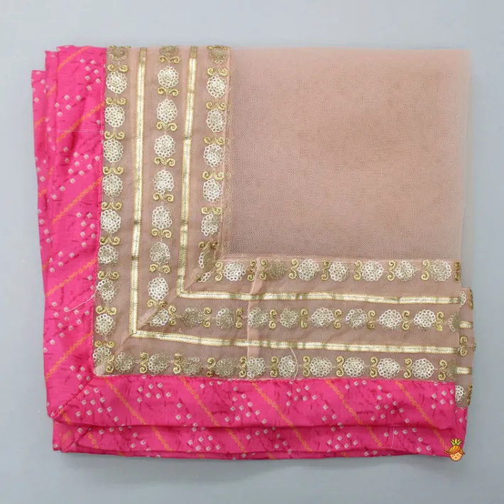 Best Elegant Pink Top And Fringes Tassels Detail Lehenga With Matching Dupatta Ethnic Wear | Lehengas & Ghagras