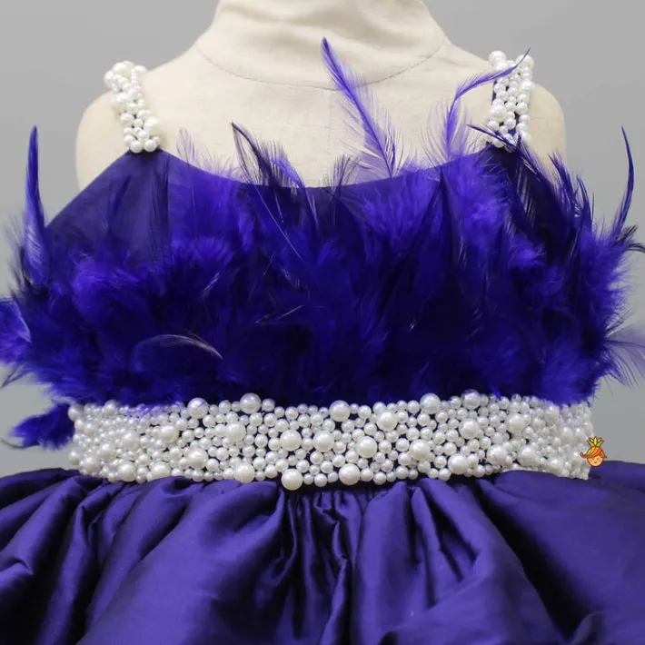 Outlet Elegant Purple Layered Dress With Matching Detachable Bow And Head Band Dresses & Sets | Dresses