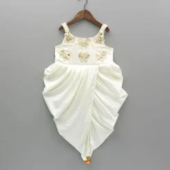 New Embellished Pleated Dhoti Style Dress Ethnic Wear | Kurtis & Jumpsuits