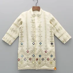 Discount Embroidered and Embellished Sherwani with Churidar BOY Twinning Sets | Indian Ethnic Wear
