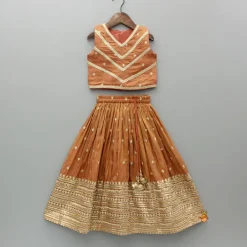 Hot Embroidered And Lace Work Top With Lehenga And Dupatta Ethnic Wear | Lehengas & Ghagras
