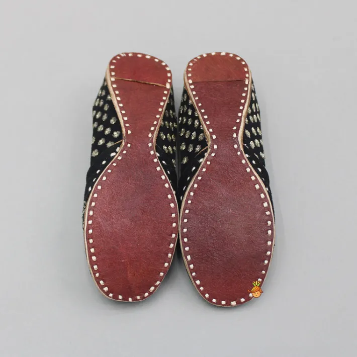 Hot Embroidered Black Jutti BOY Shoes | Shoes