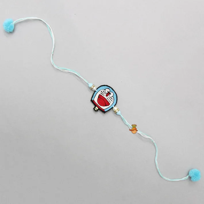 Discount Embroidered Cartoon Character Blue Rakhi BOY Rakhis | Rakhis