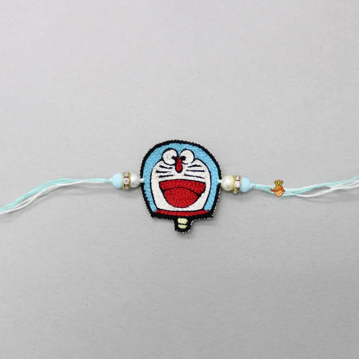 Discount Embroidered Cartoon Character Blue Rakhi BOY Rakhis | Rakhis